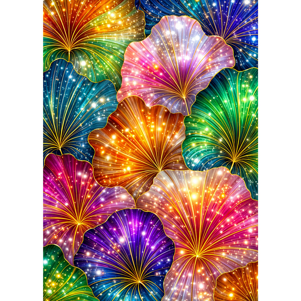 5D Diamond Painting – Fiora Galaxia der Lichtblüten | Unique Diamond