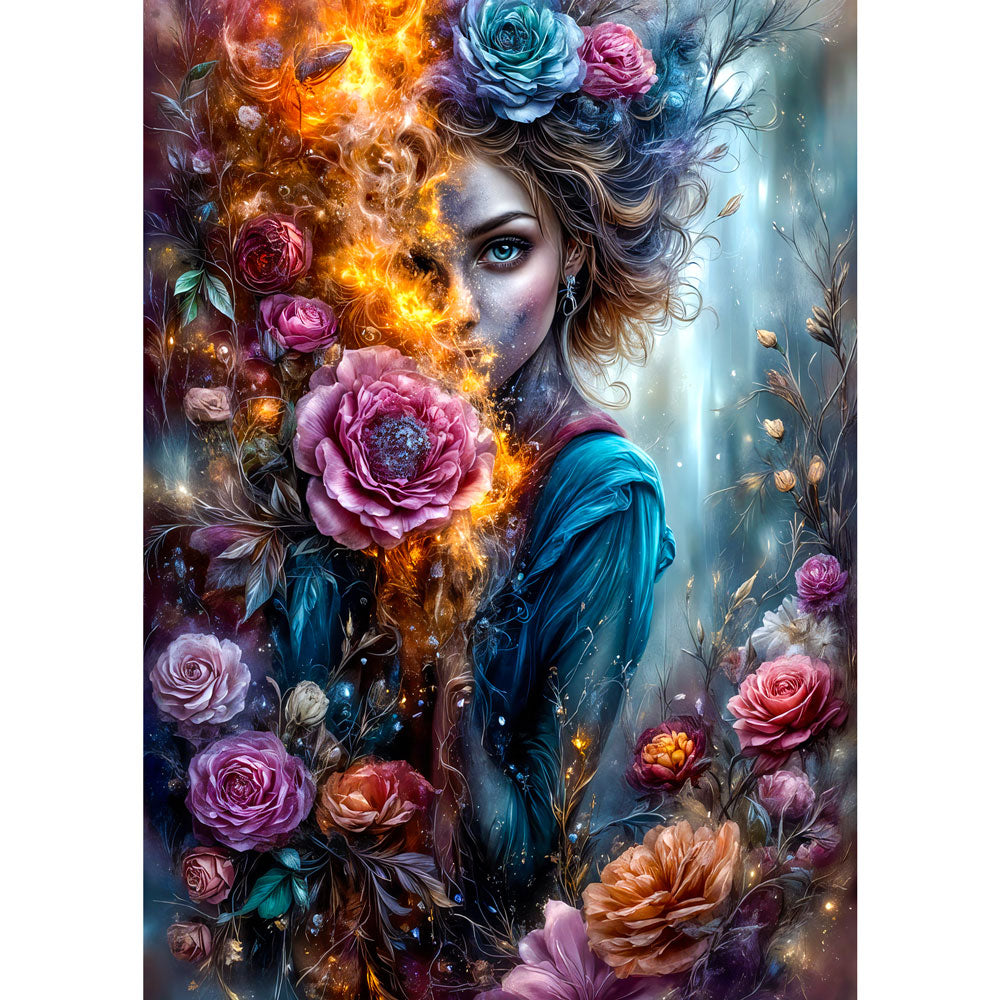 5D Diamond Painting – Flame of Grace, Unique-Diamond