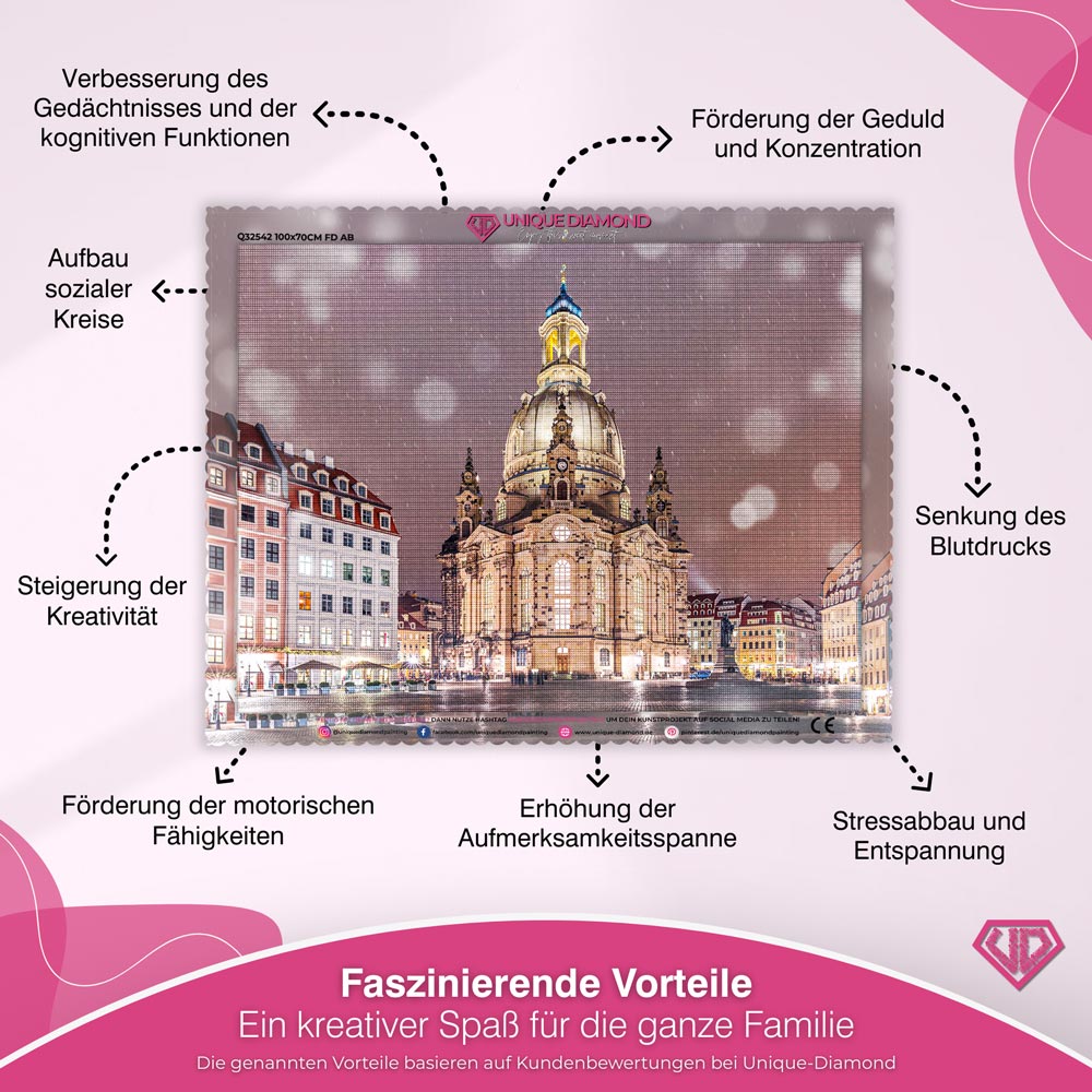 5D Diamond Painting – Frauenkirche Dresden Unique-Diamond