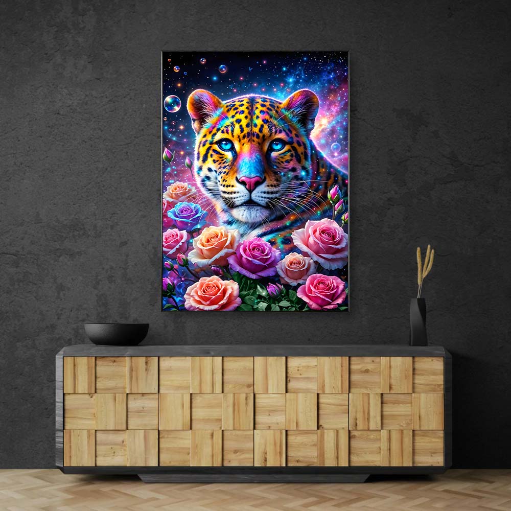5D Diamond Painting – Galaktischer Wächter der Rosen, unique-diamond