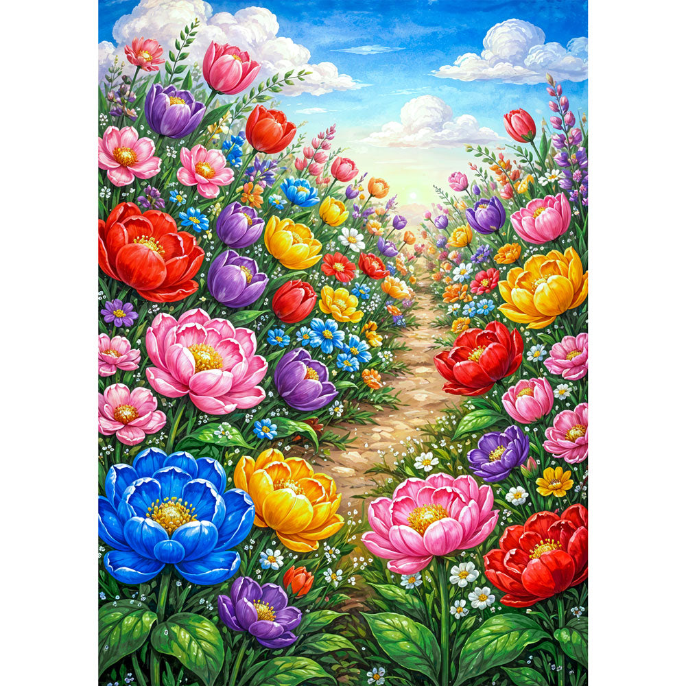 5D Diamond Painting – Garden of Joy Unique-Diamond