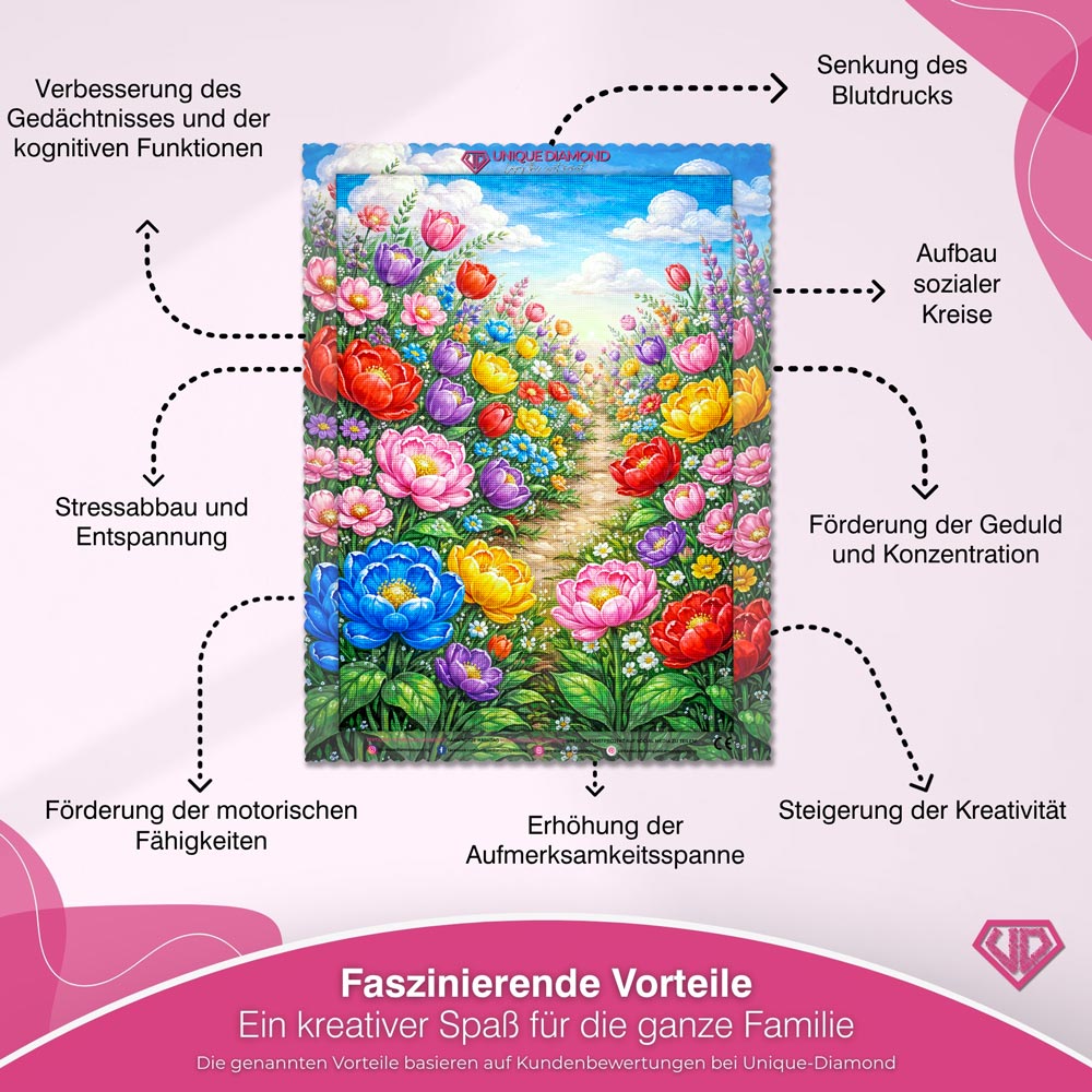 5D Diamond Painting – Garden of Joy Unique-Diamond