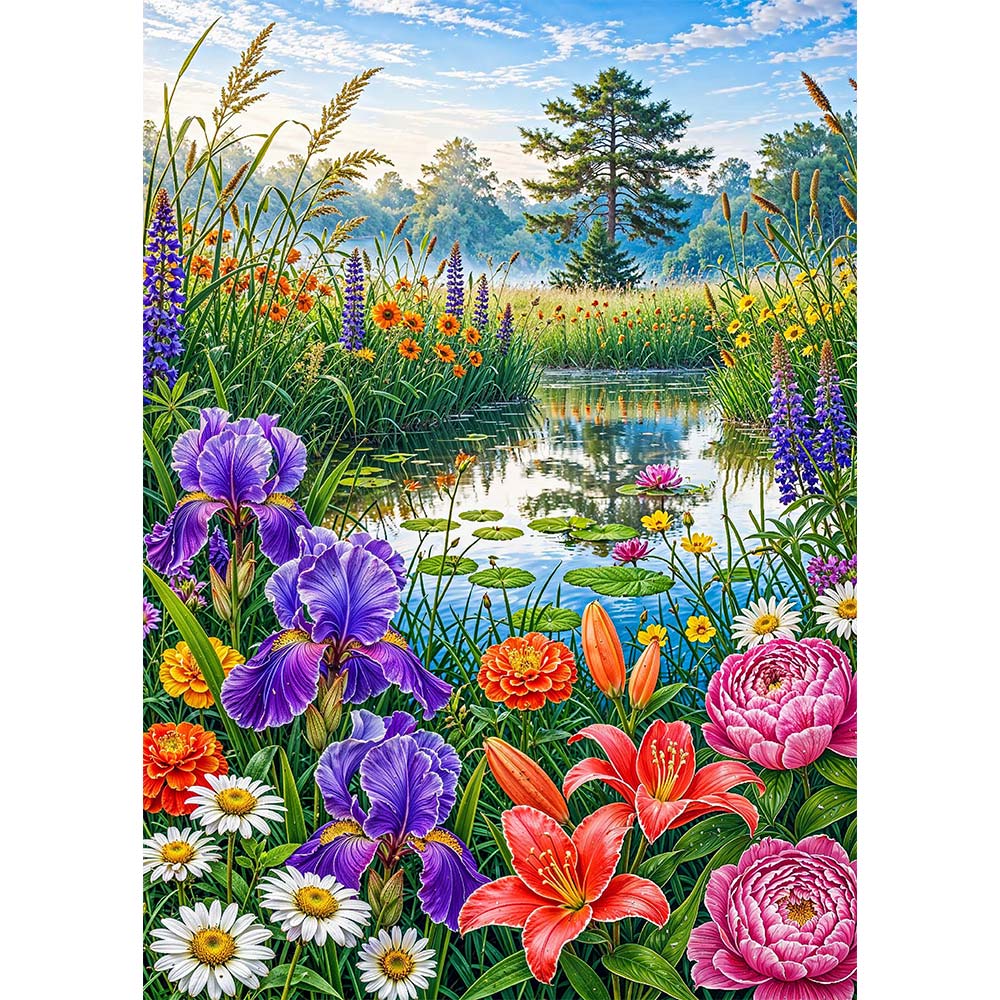 5D Diamond Painting – Garten der Liora, Unique-Diamond