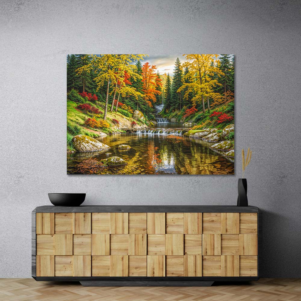 5D Diamond Painting – Goldene Wälder von Aranya, Unique-Diamond