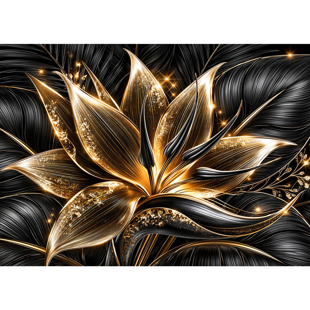 5D Diamond Painting – Goldlilie der Nacht | Unique Diamond