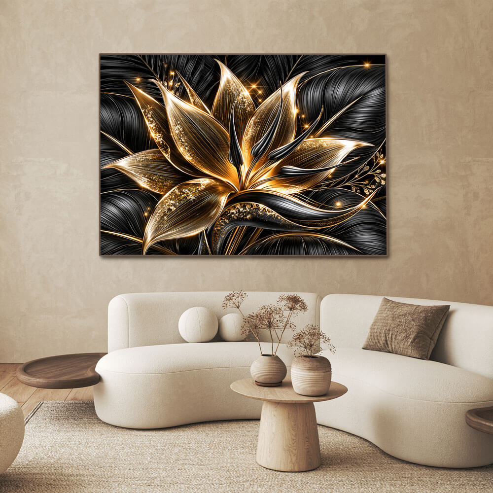 5D Diamond Painting – Goldlilie der Nacht