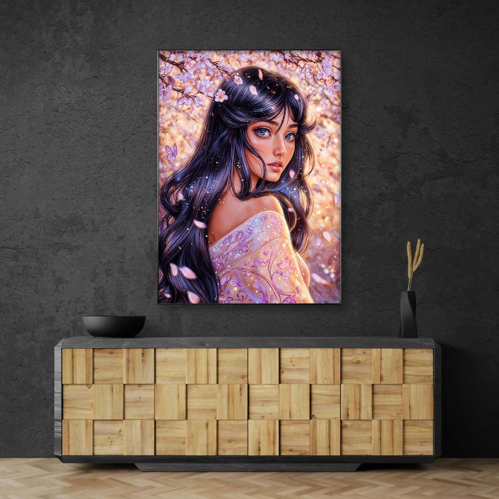 5D Diamond Painting – Hanamiza: Die Blütenseele Unique-Diamond