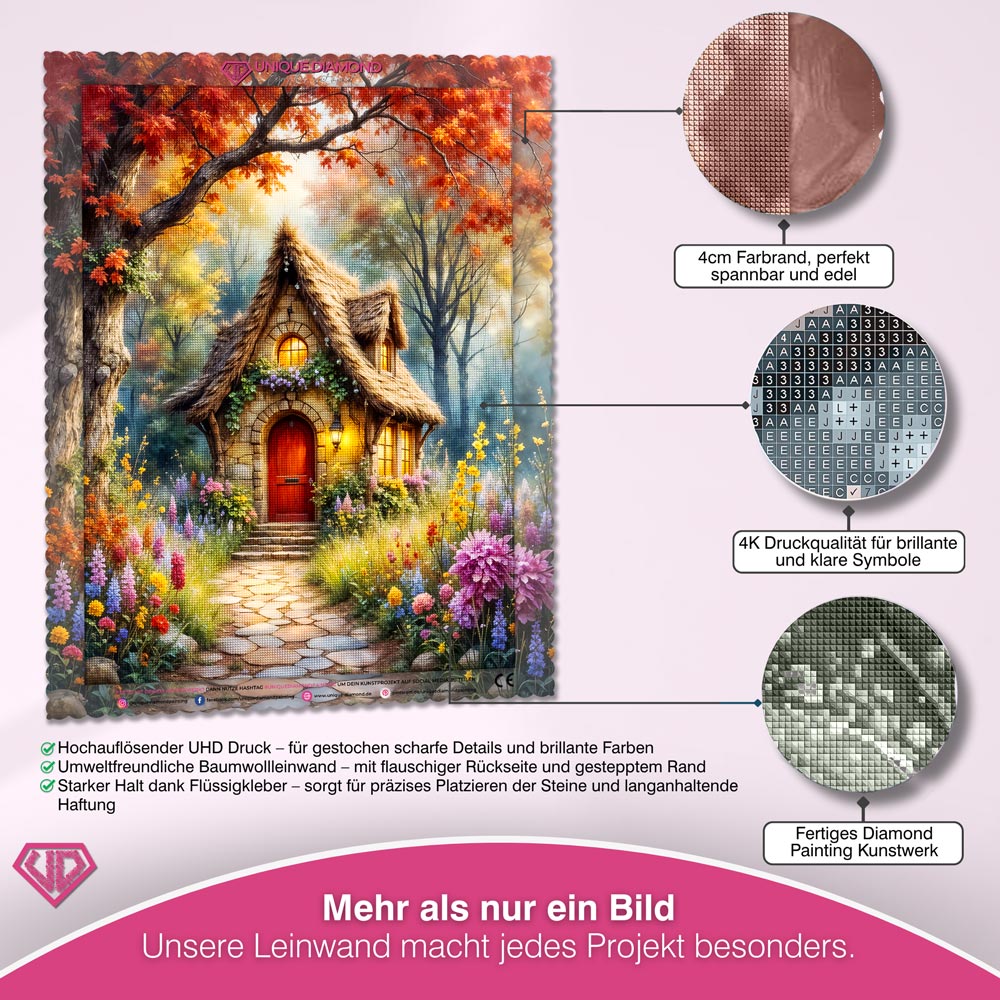5D Diamond Painting – Herbstzauber am Elfenhaus