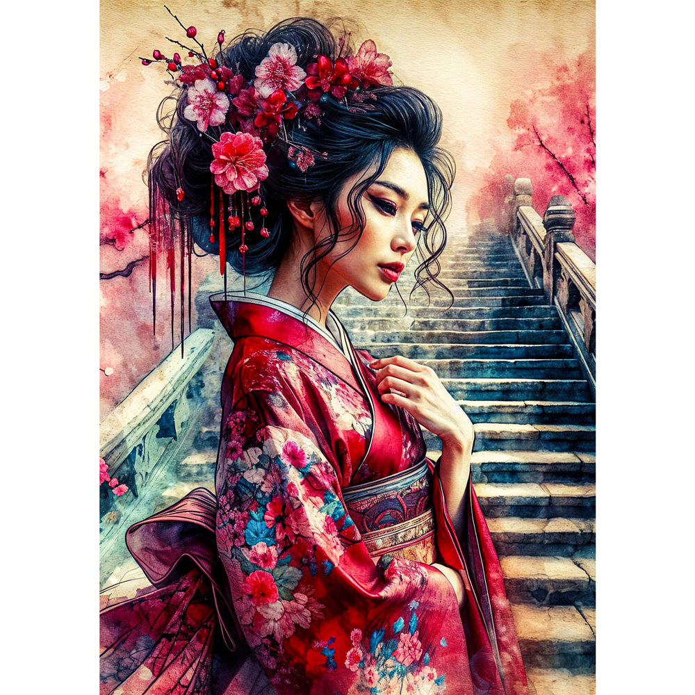 5D Diamond Painting – Himmlische Sakura Unique-Diamond