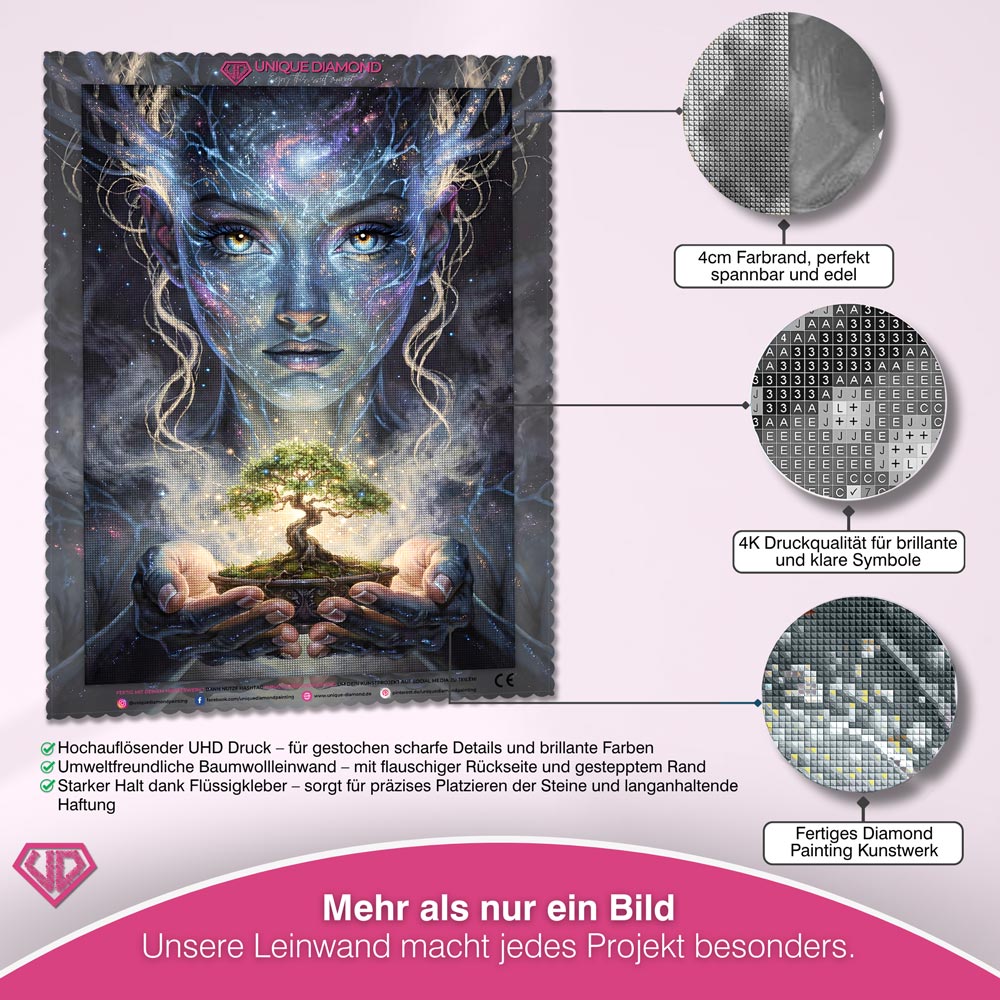 5D Diamond Painting – Hüterin des Lebensbaums