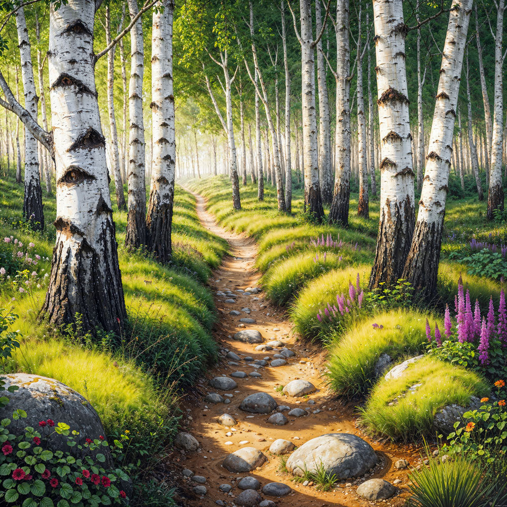 5D Diamond Painting – Pfad des sanften Lichts, Unique-Diamond