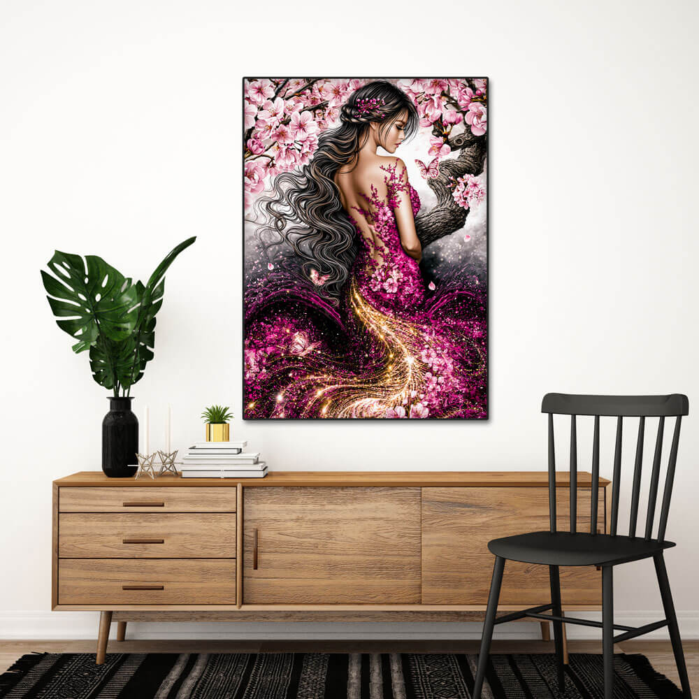 5D Diamond Painting – Im Tanz der Kirschblüten