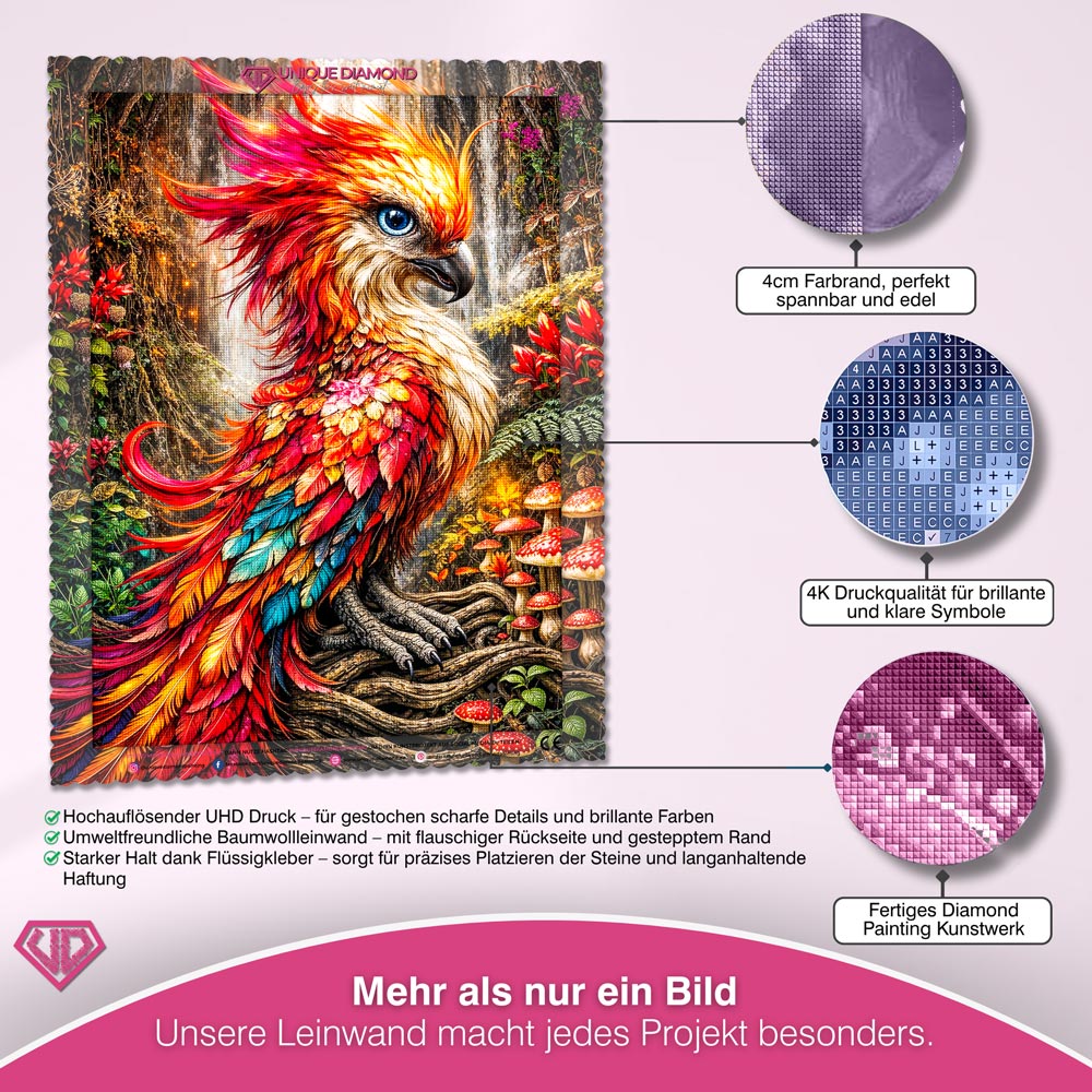 5D Diamond Painting – Kaelion Hüter des Flammenwaldes