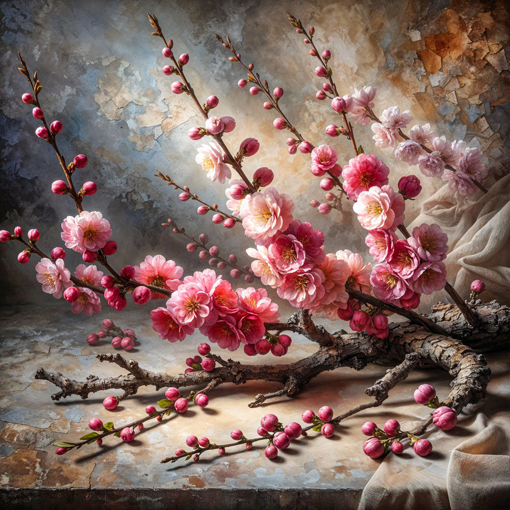 5D Diamond Painting – Kirschblüten der Stille, Unique-Diamond