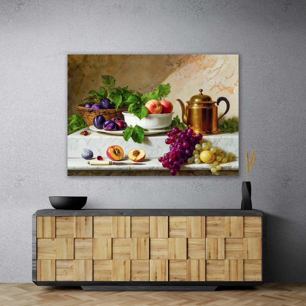 5D Diamond Painting – Klassisches Früchtestillleben, Unique-Diamond