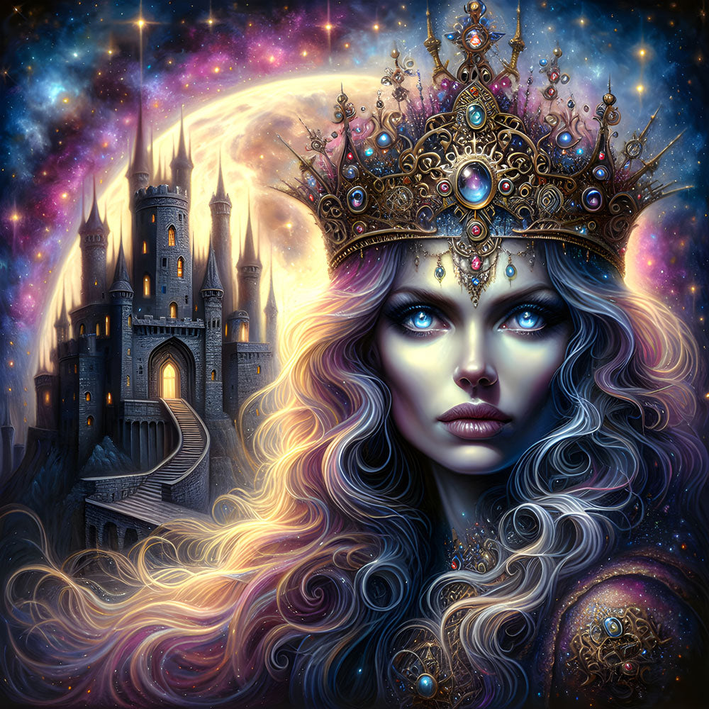 5D Diamond Painting – Königin des Sternenlichts, Unique-Diamond