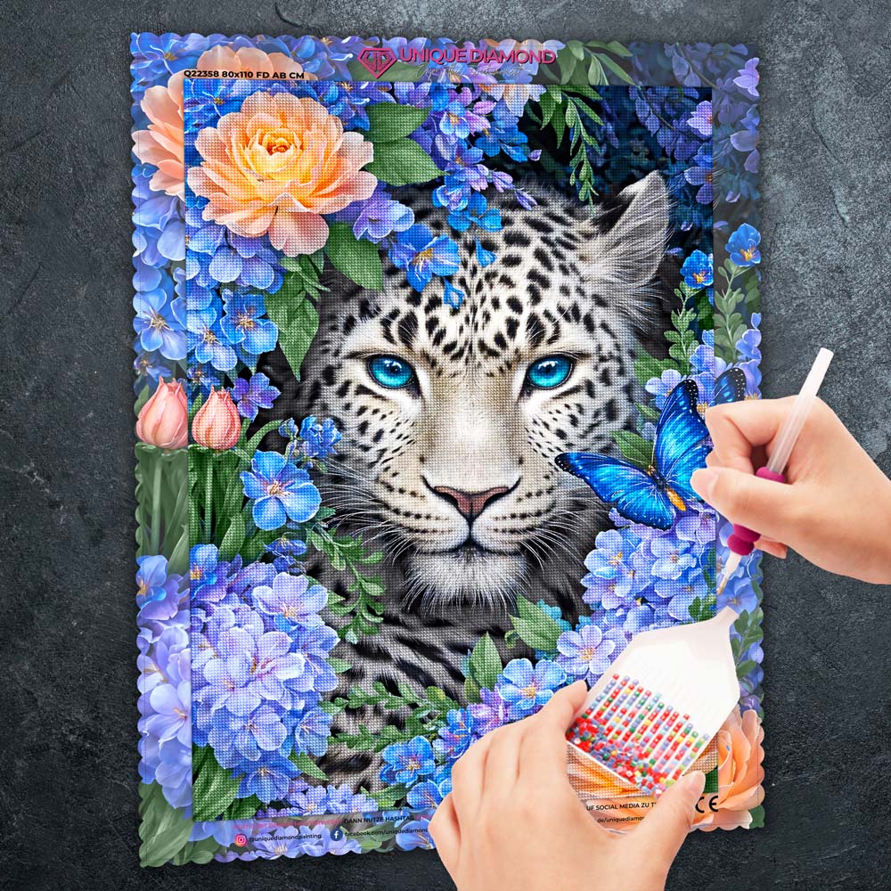 5D Diamond Painting – Leandra Eisblüte der Wildnis