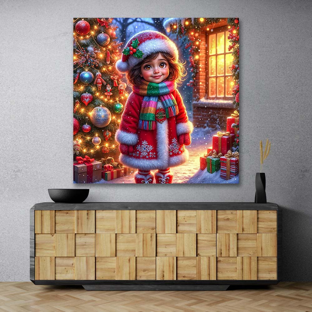5D Diamond Painting – Leni und das Licht der Weihnacht Unique-Diamond