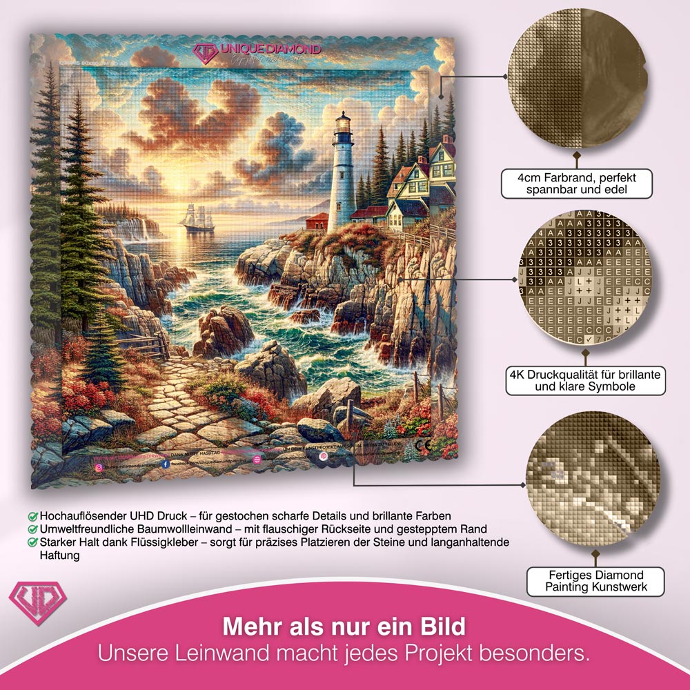 5D Diamond Painting – Leuchtfeuer von Arlora Unique-Diamond
