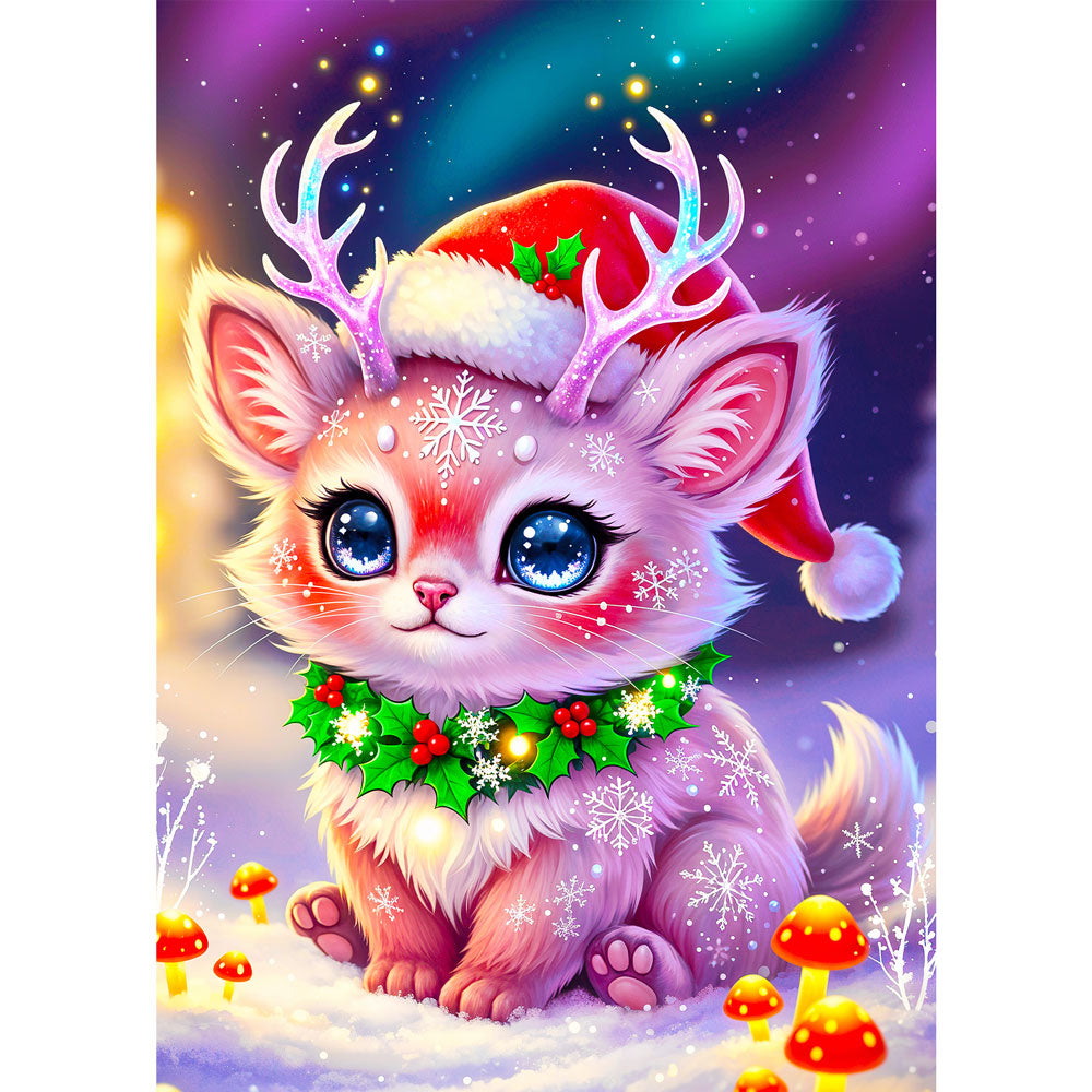 5D Diamond Painting – Liora im Weihnachtswald Unique-Diamond
