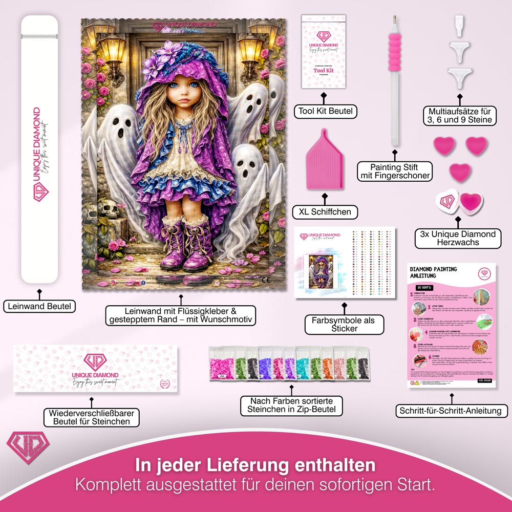 5D Diamond Painting – Little Ghost Garden