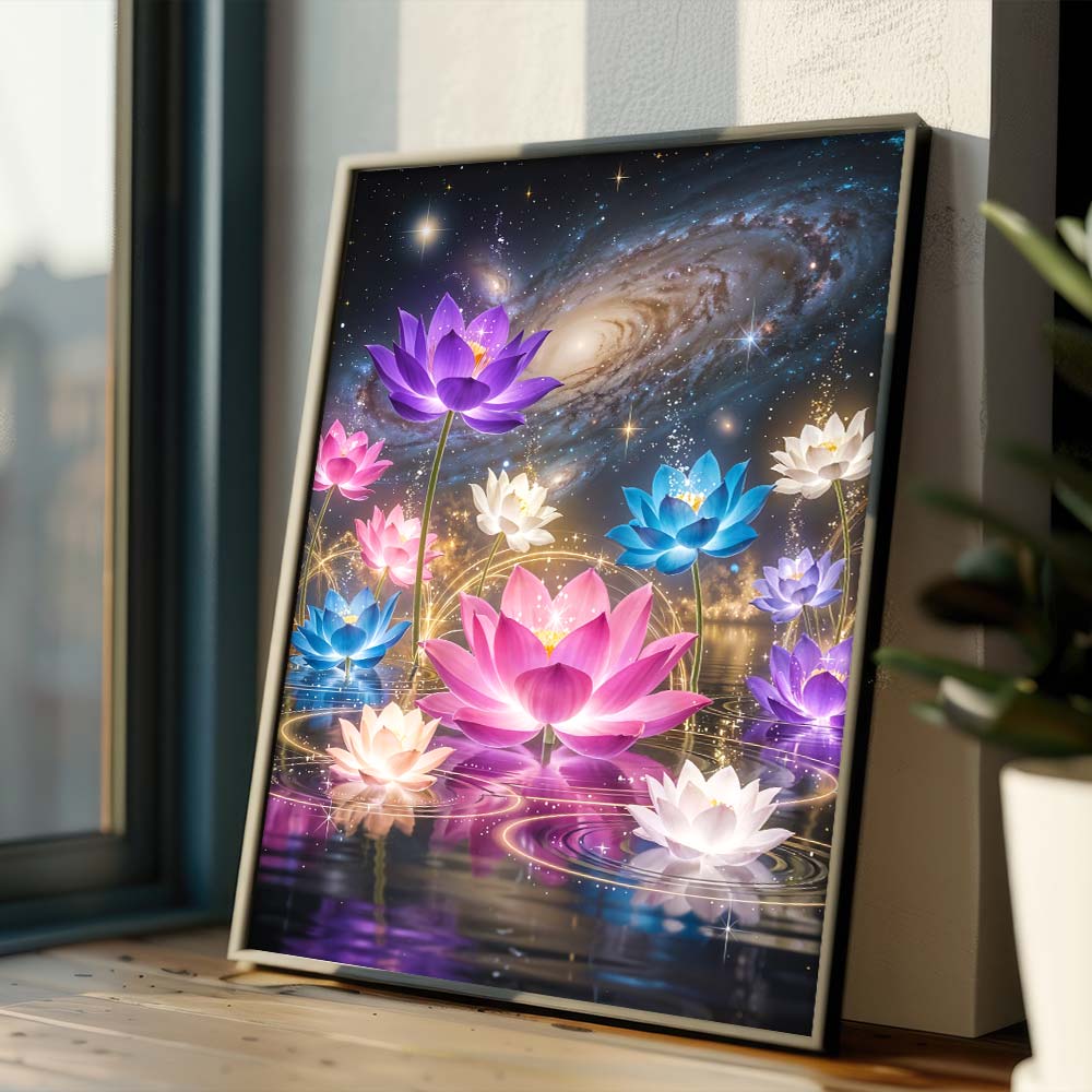 5D Diamond Painting – Lotus Galaxy