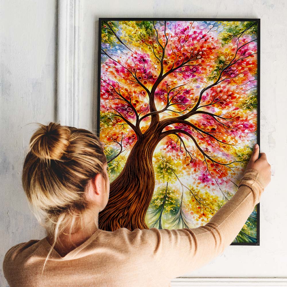 5D Diamond Painting – Lumina Blütenbaum der Farben