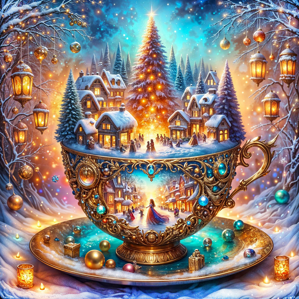 5D Diamond Painting – Lumina’s Winterträumerei, Unique-Diamond