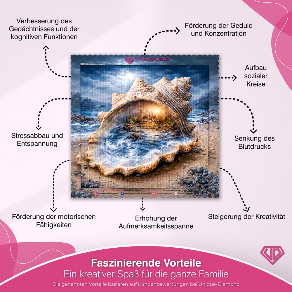 5D Diamond Painting – Magisches Tor der Ozeanseele