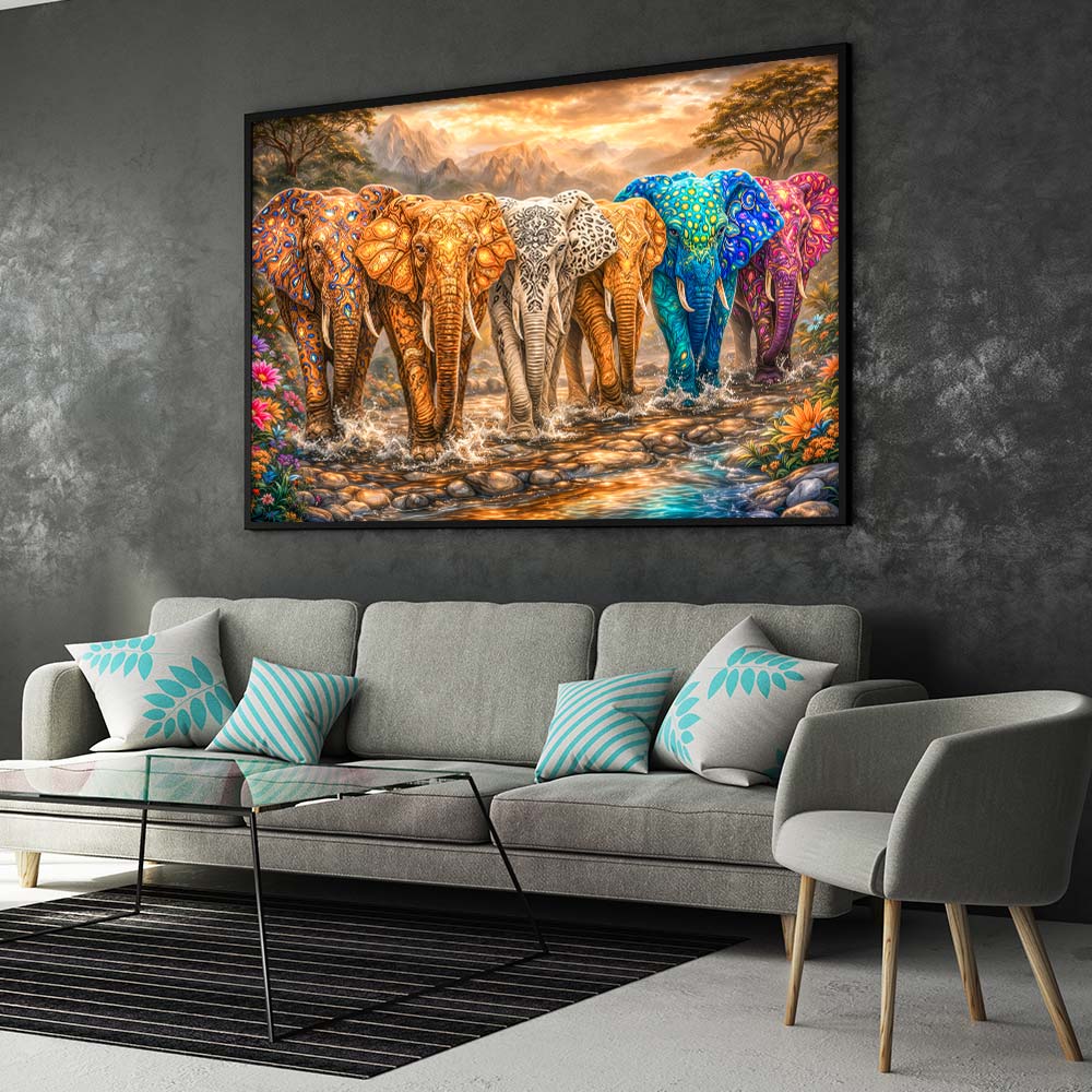 5D Diamond Painting – March of Colors Unique-Diamond