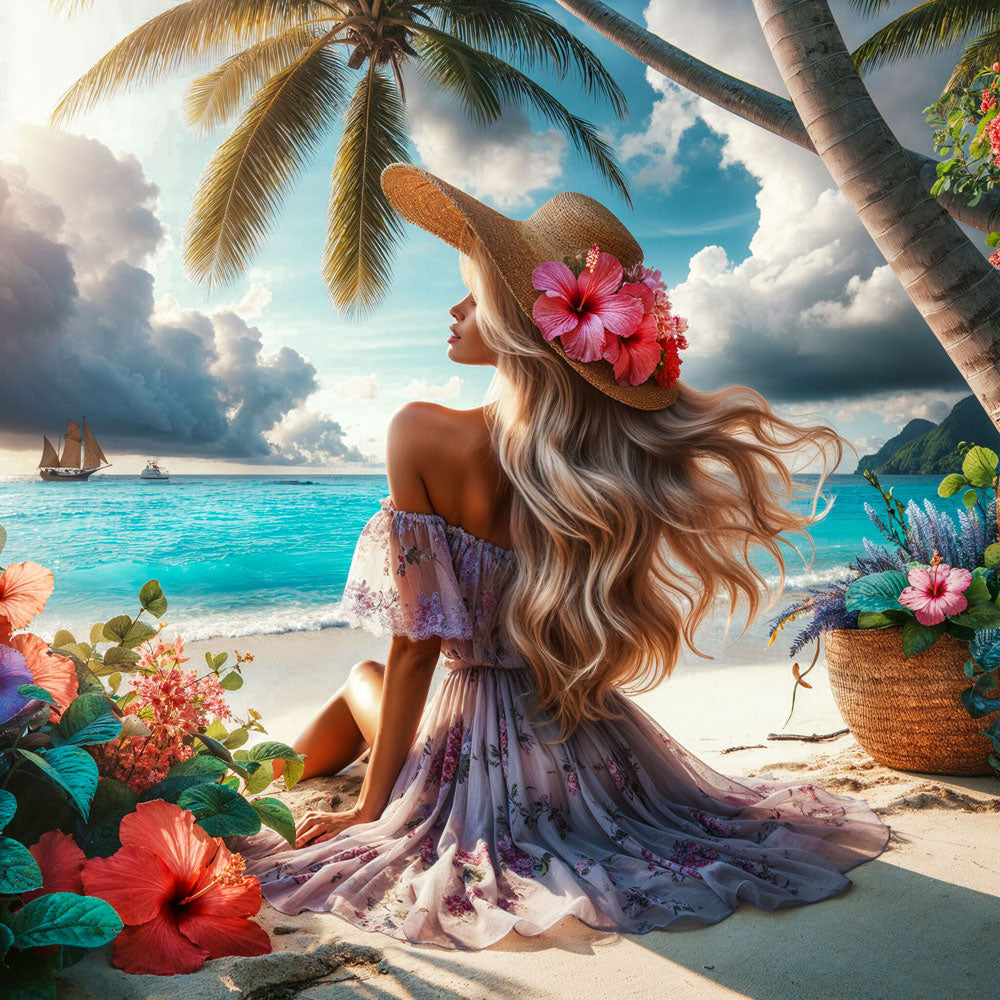 5D Diamond Painting – Melodie der Meeresbrise, Unique-Diamond