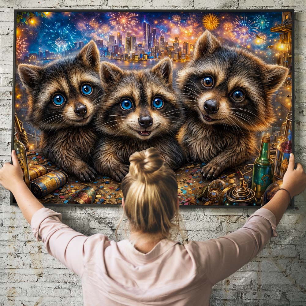 5D Diamond Painting – Midnight Mischief Unique-Diamond