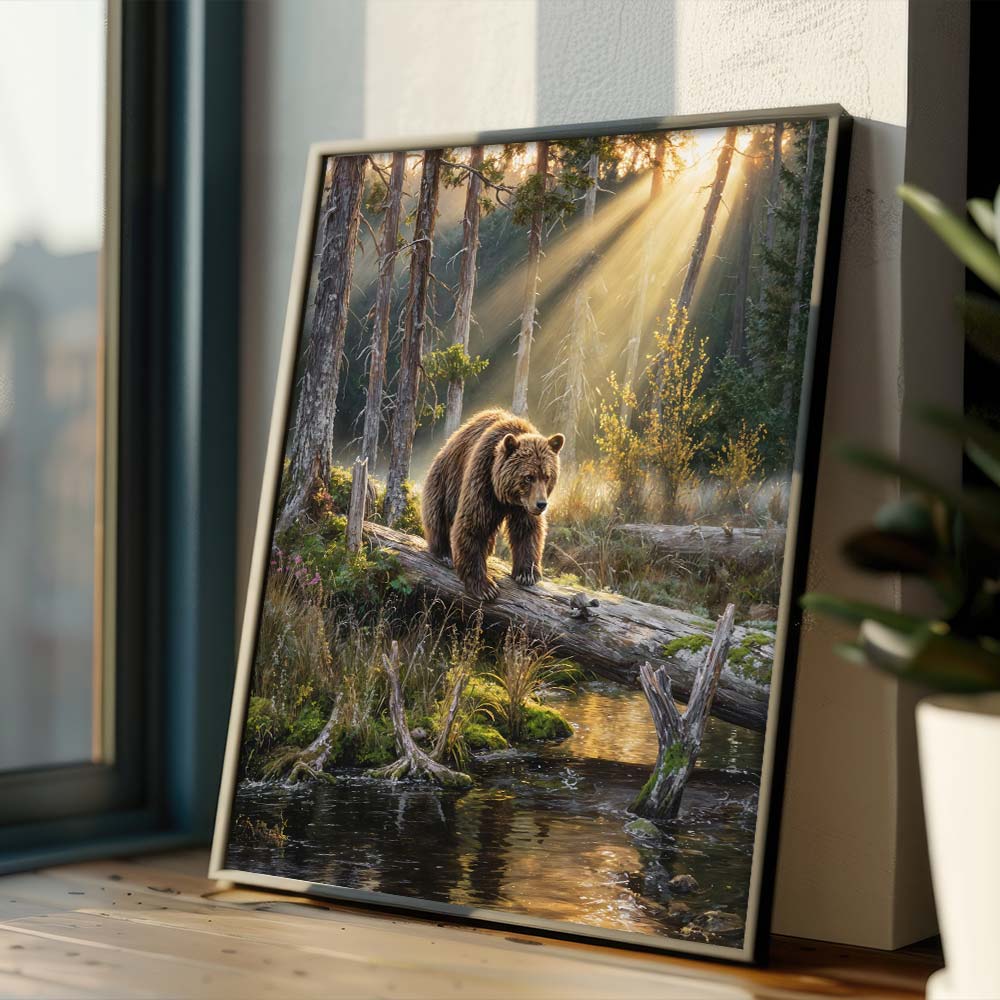 5D Diamond Painting – Morgengold mit Bärenherz Unique-Diamond