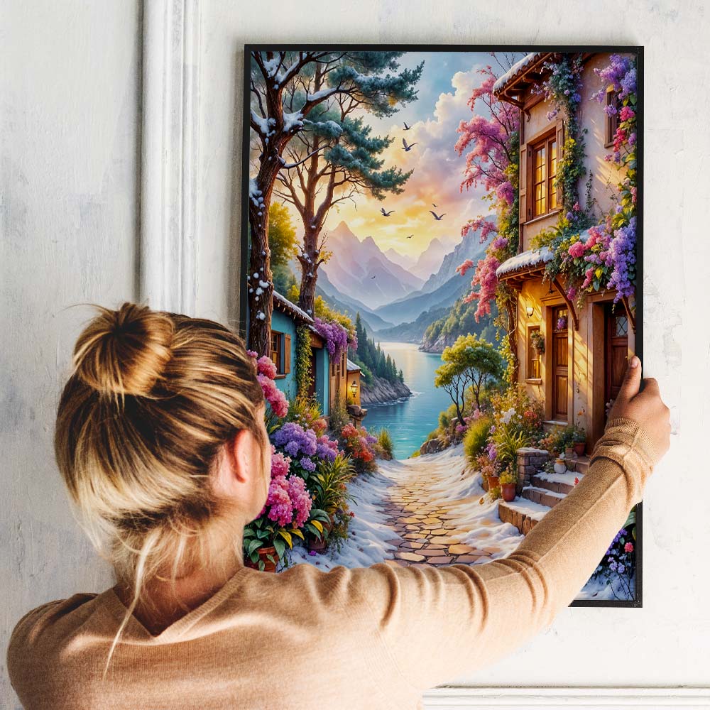 5D Diamond Painting – Pfad zum Licht Unique-Diamond