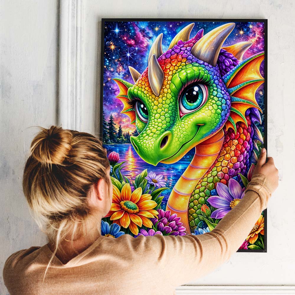 5D Diamond Painting – Rainbow Dragon Dream