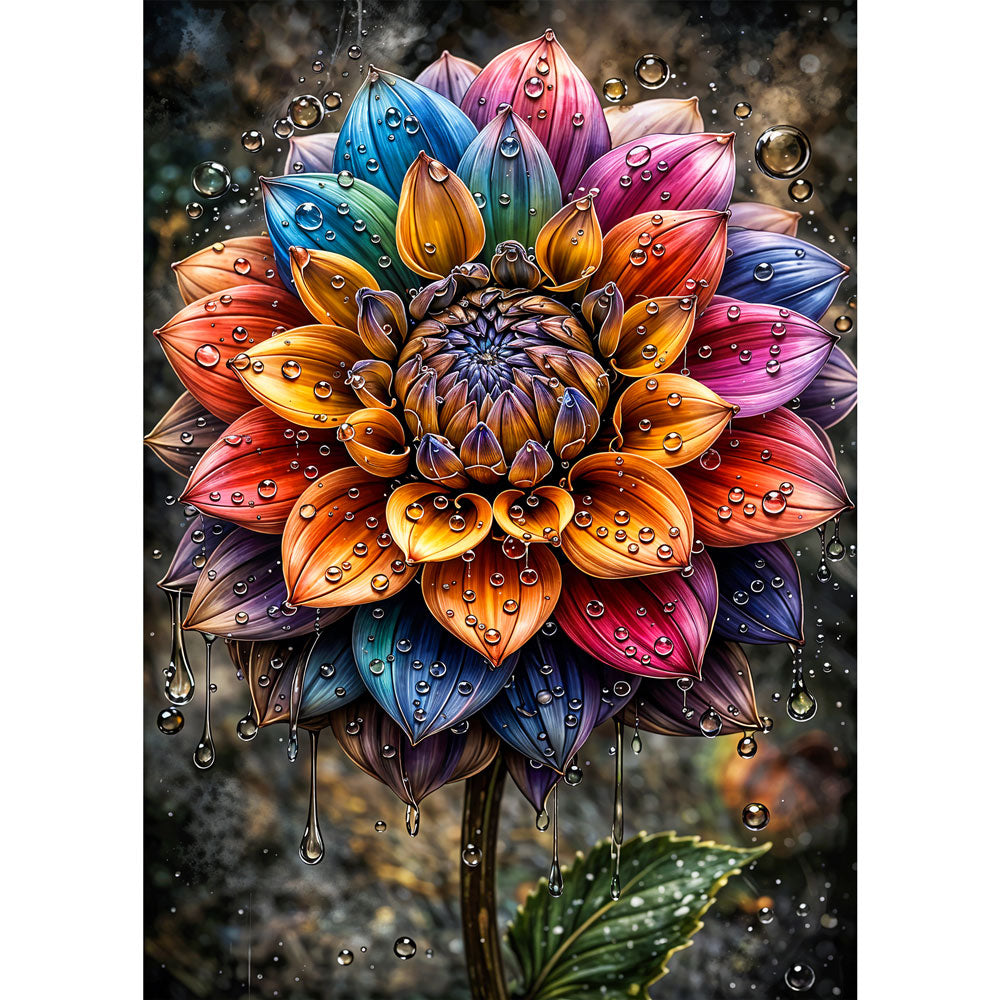 5D Diamond Painting – Rainflower Radiance Unique-Diamond
