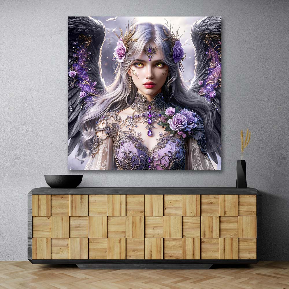 5D Diamond Painting – Schattenengel der Rosen