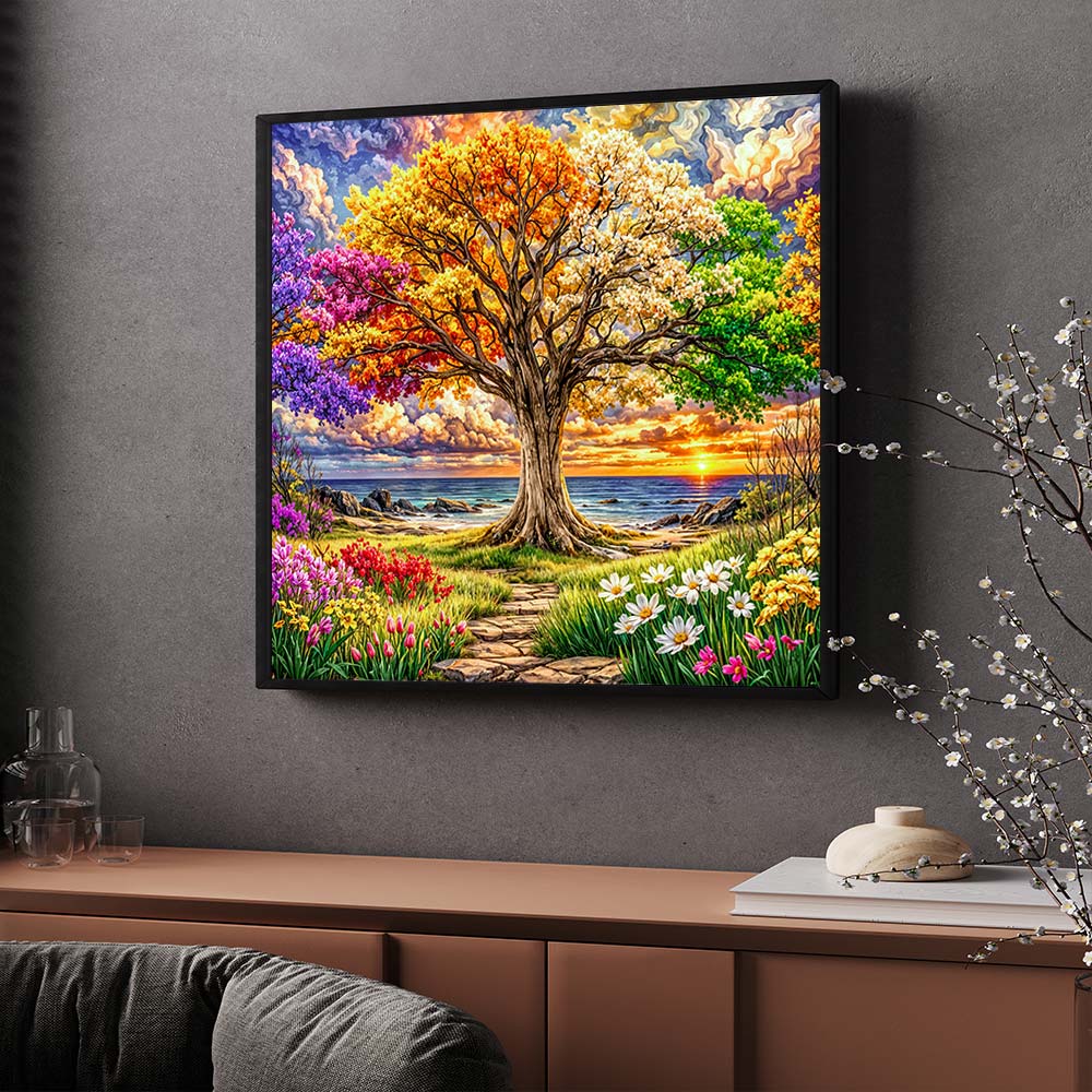 5D Diamond Painting – Seasons of Life Unique-Diamond