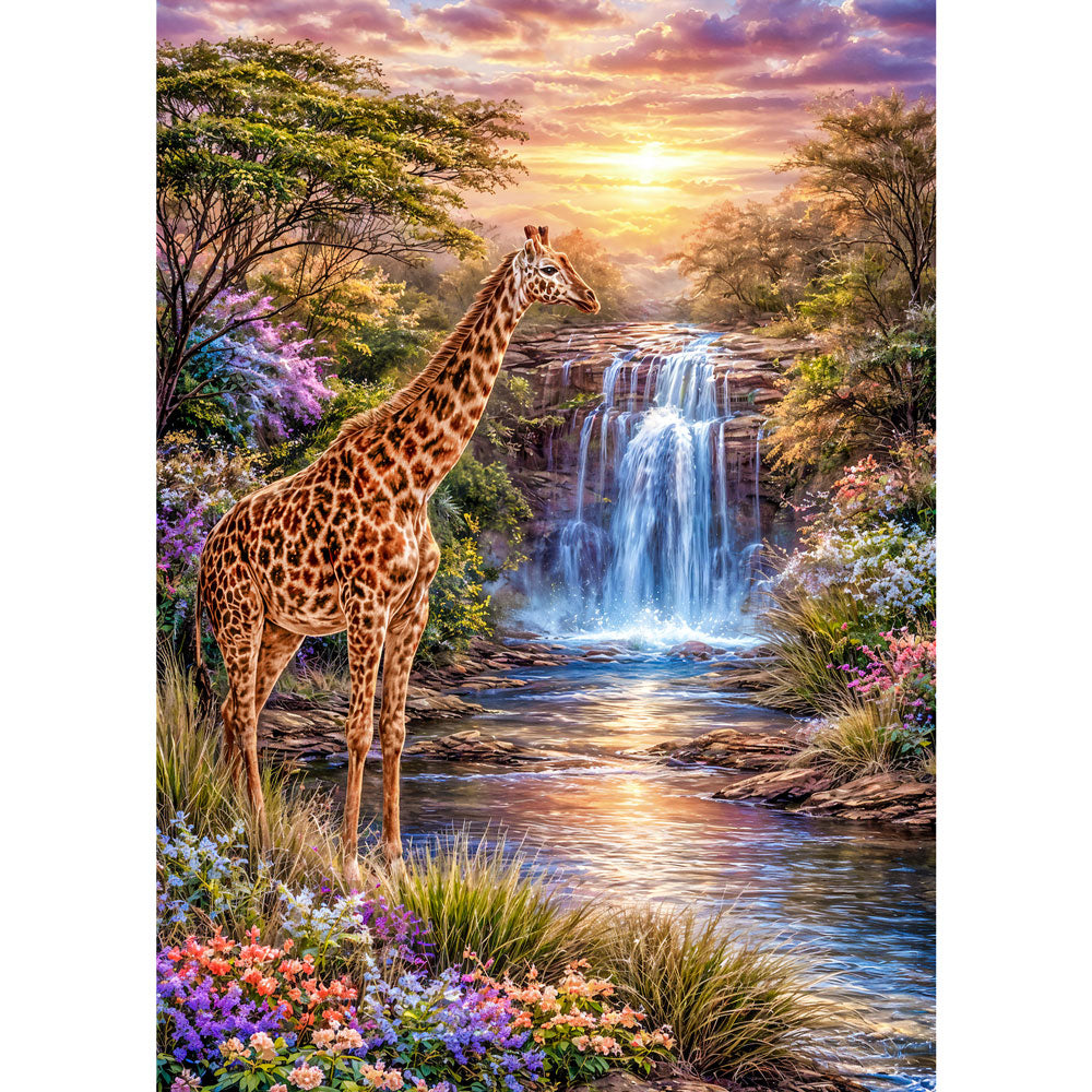 5D Diamond Painting – Serengeti Serenity, Unique-Diamond