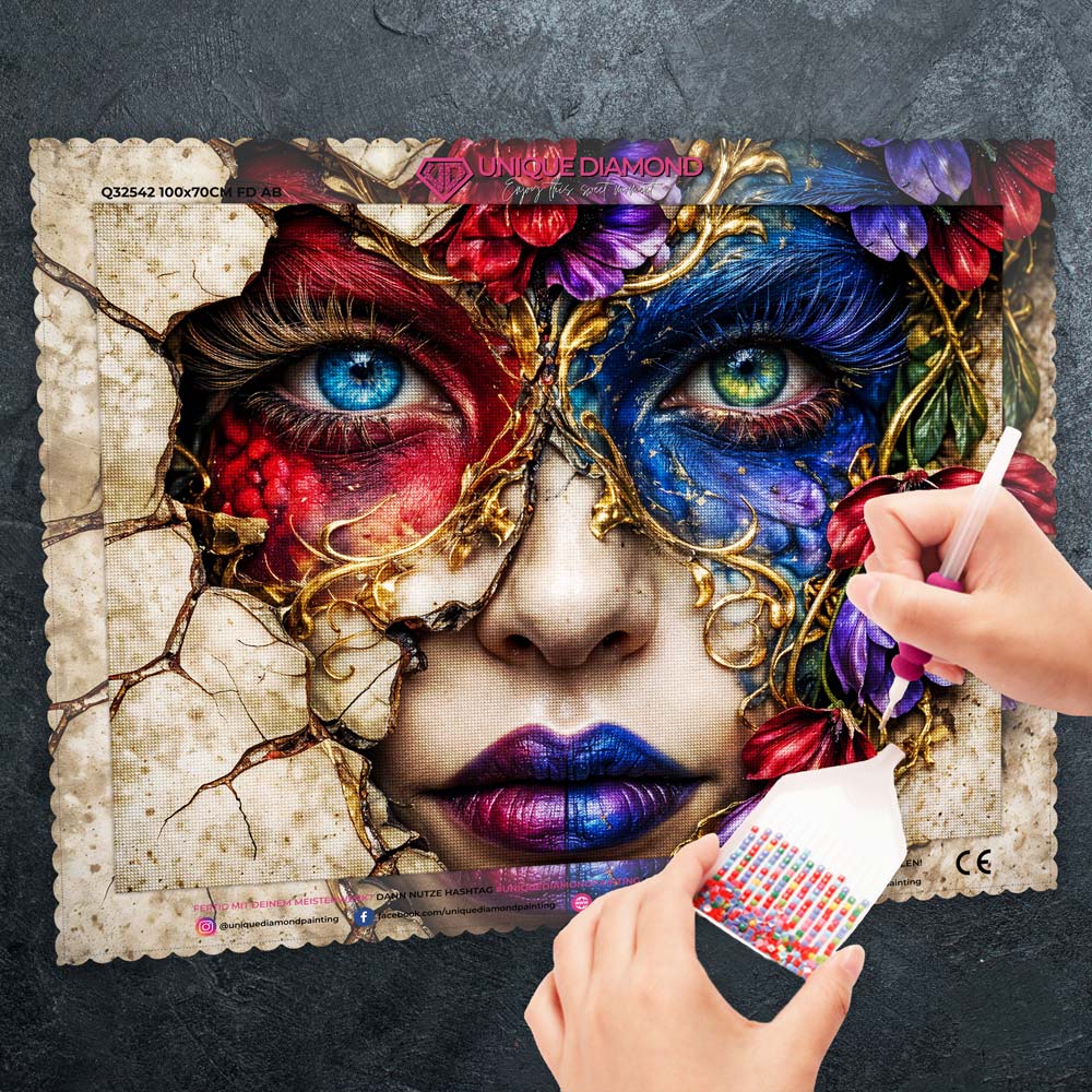 5D Diamond Painting – Shattered Bloom