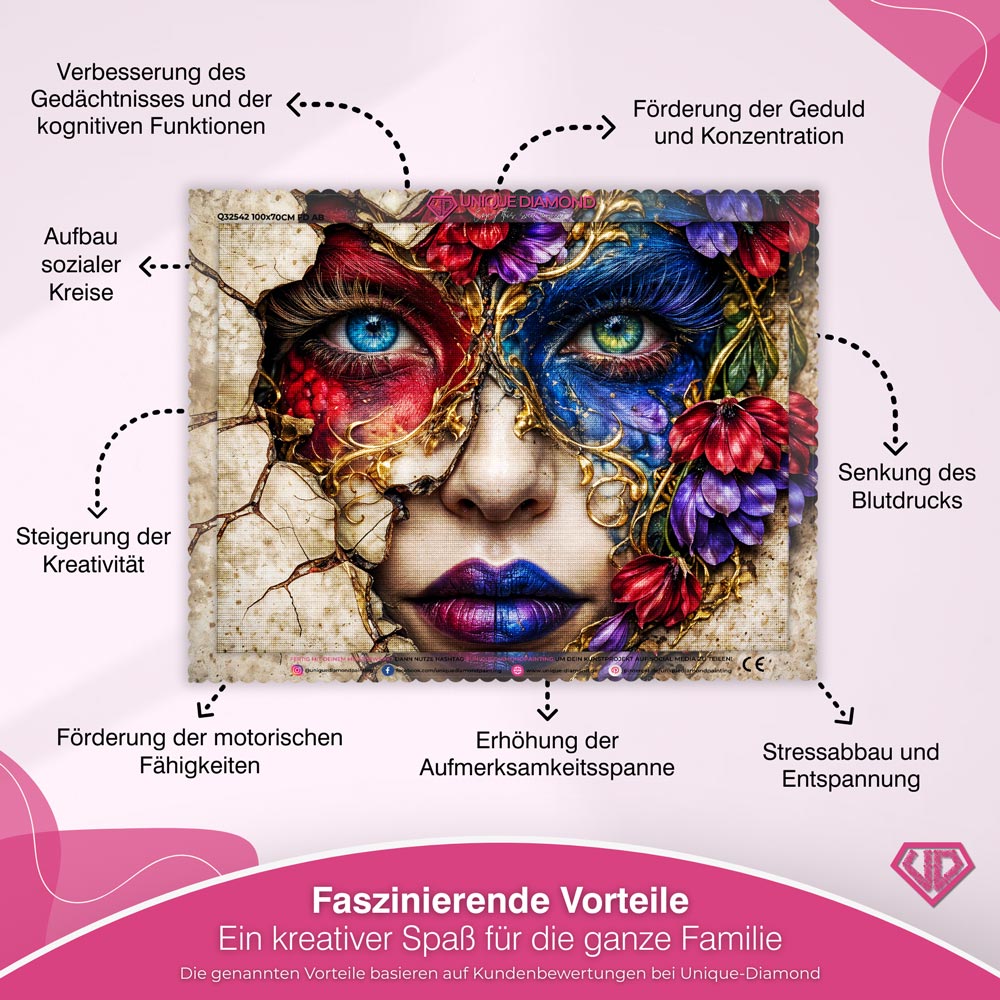 5D Diamond Painting – Shattered Bloom
