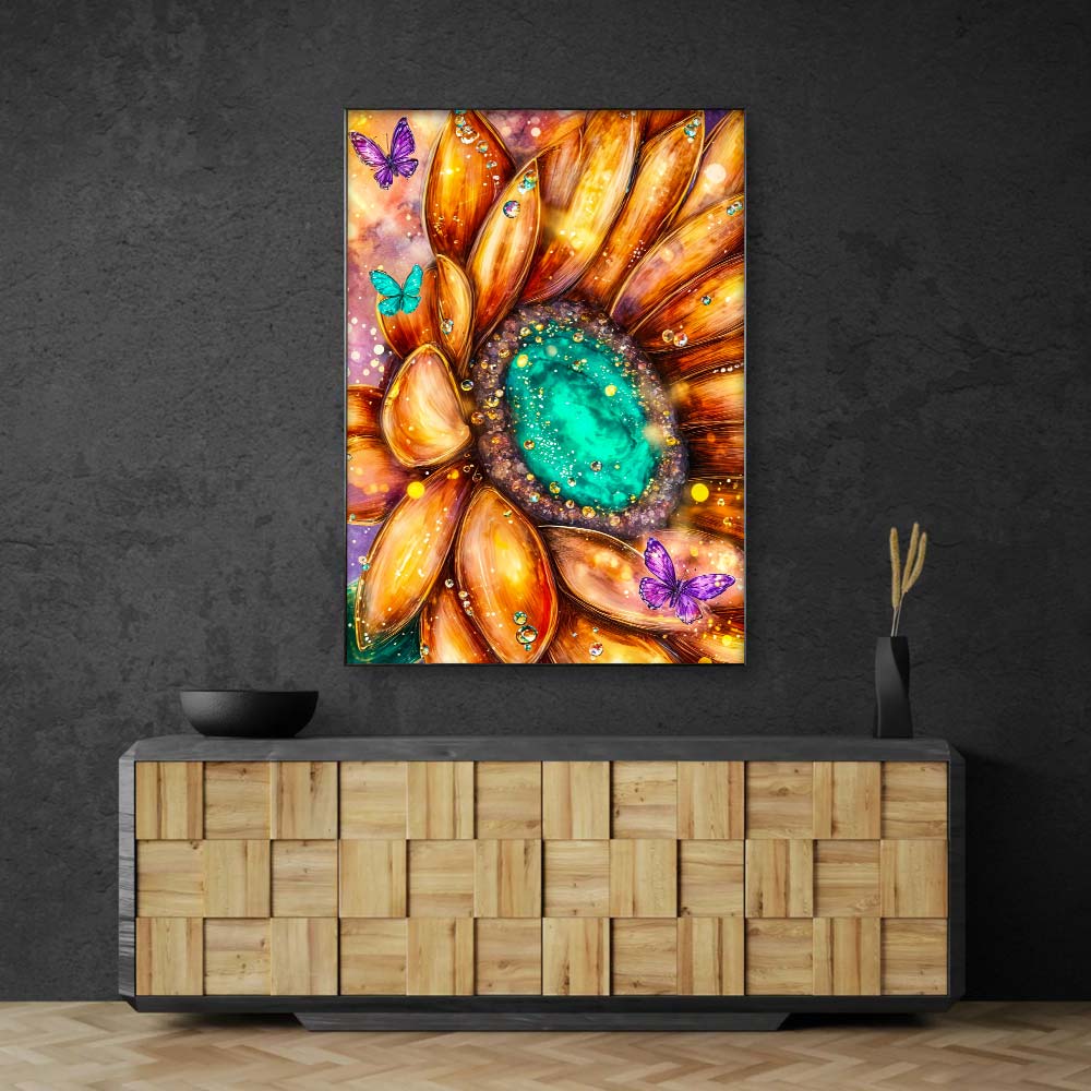 5D Diamond Painting – Sonnenblume des Lichts, Unique-Diamond