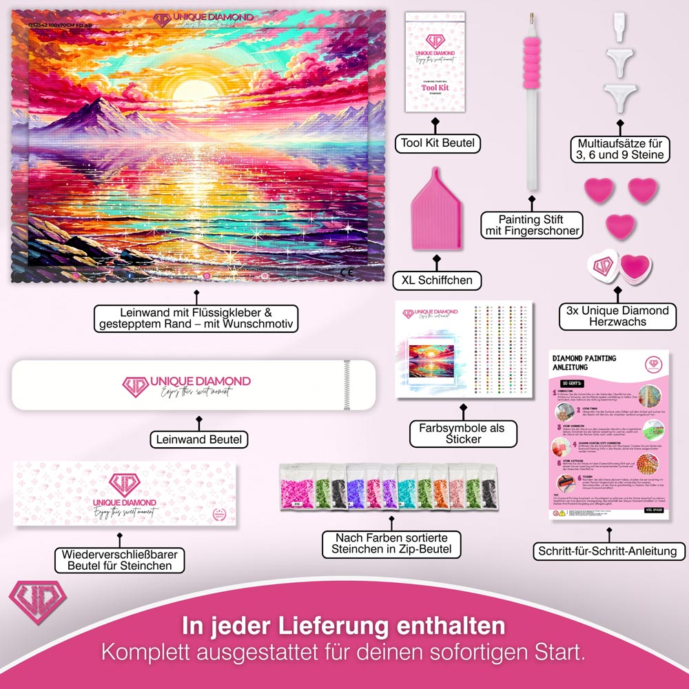5D Diamond Painting – Spectrum Sunset Unique-Diamond