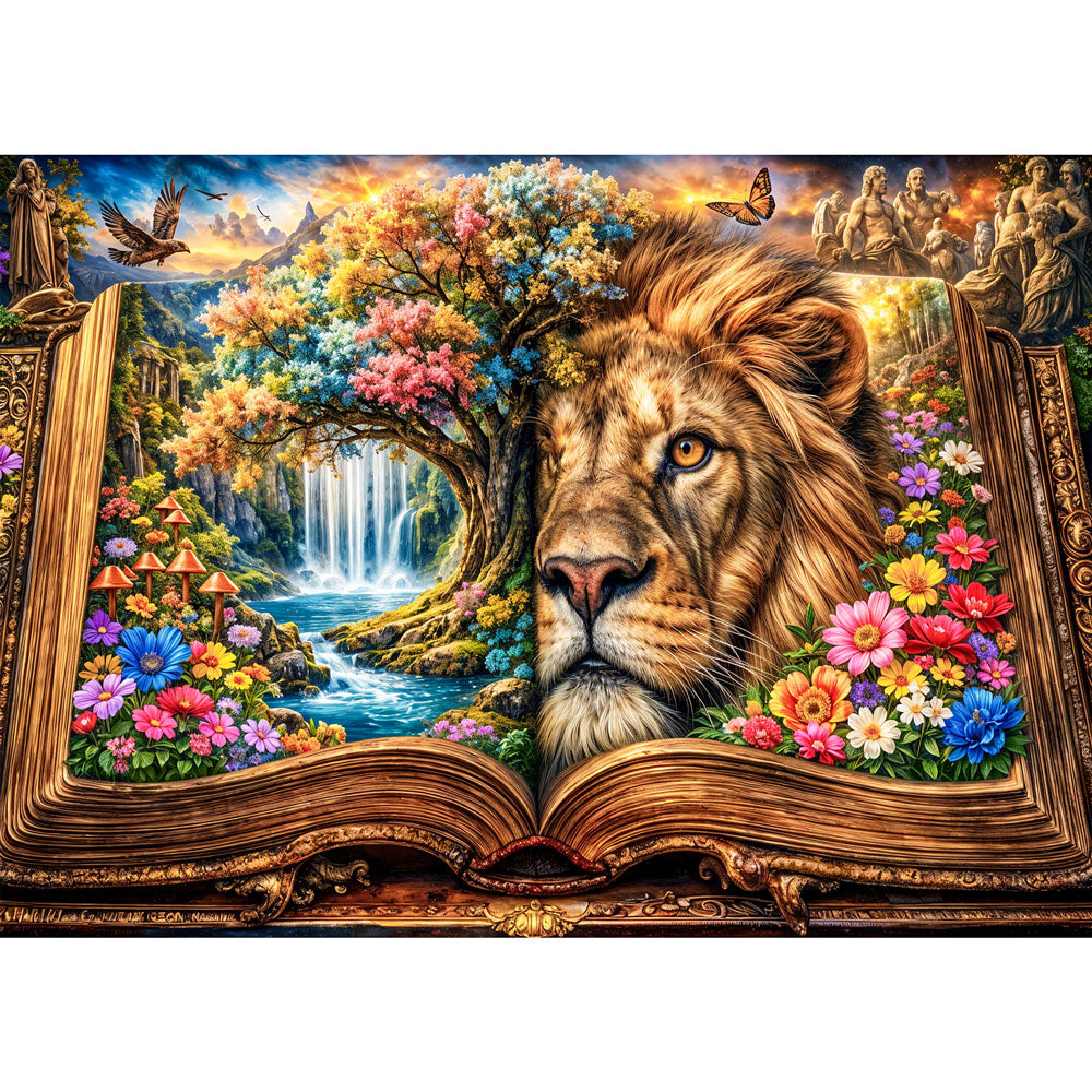 5D Diamond Painting – Tale of the Golden Heart Unique-Diamond