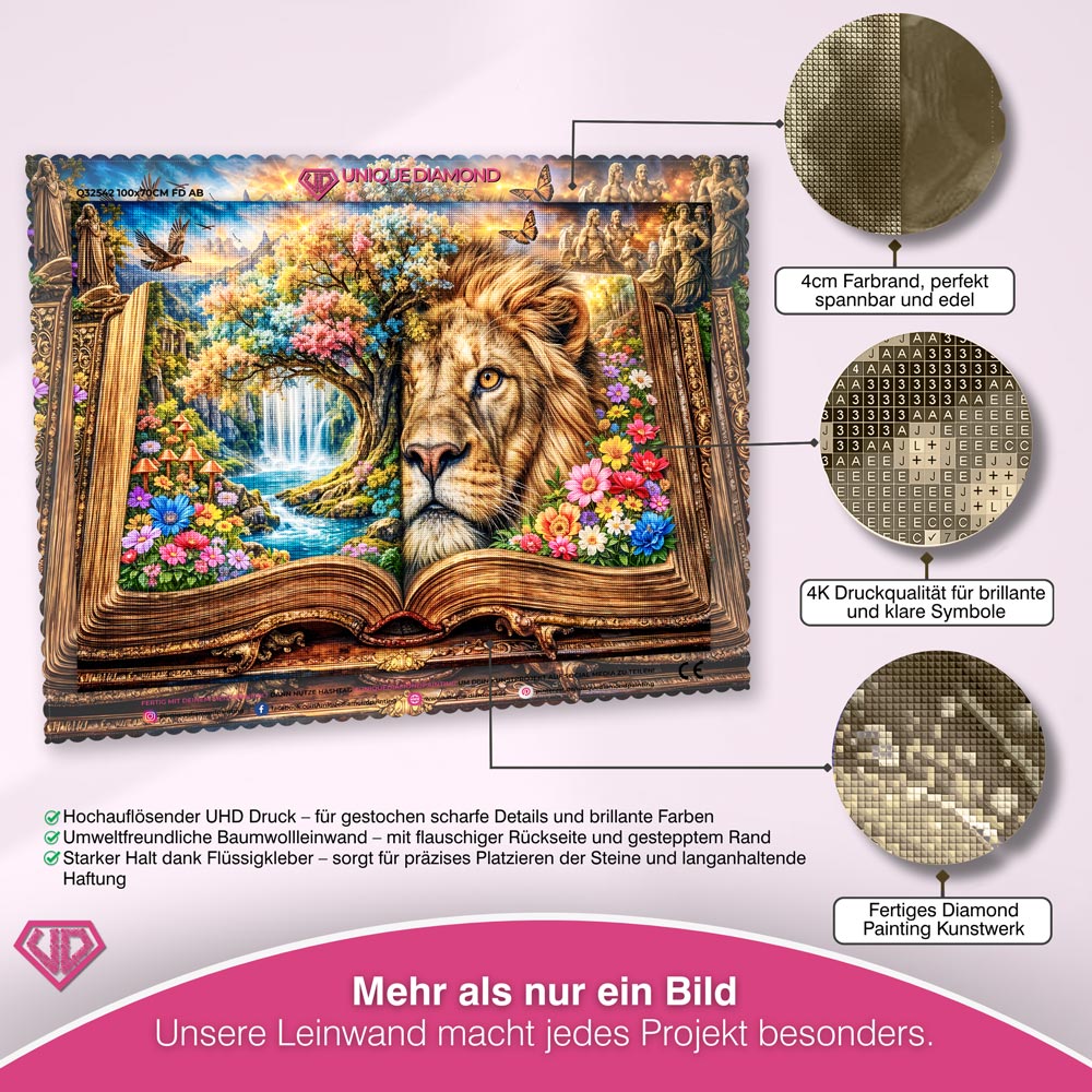 5D Diamond Painting – Tale of the Golden Heart Unique-Diamond