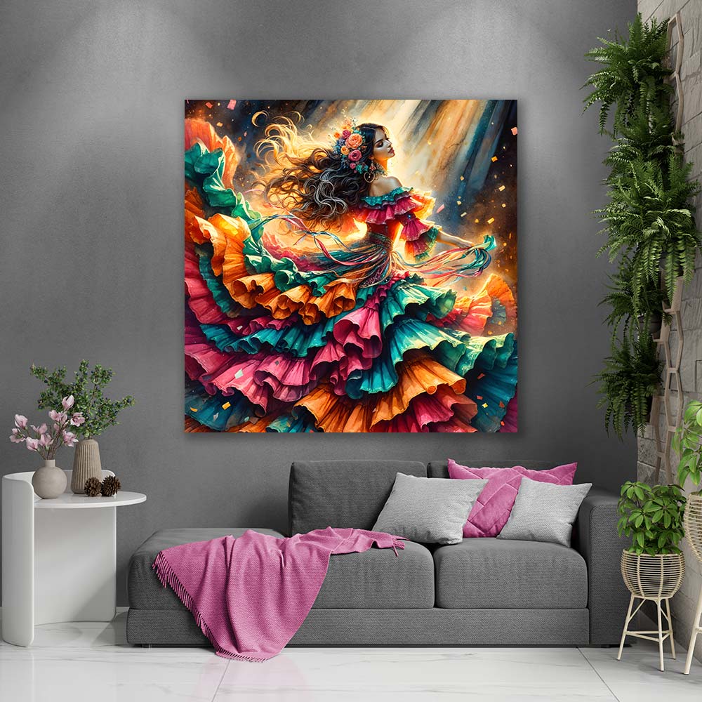 5D Diamond Painting – Tanz der Farben Unique-Diamond
