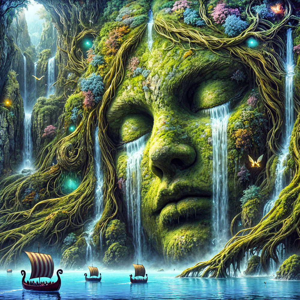 5D Diamond Painting – Tränen der Naturgöttin, unique-diamond