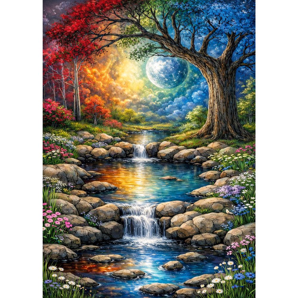 5D Diamond Painting – Tree of Harmony, Unique-Diamond