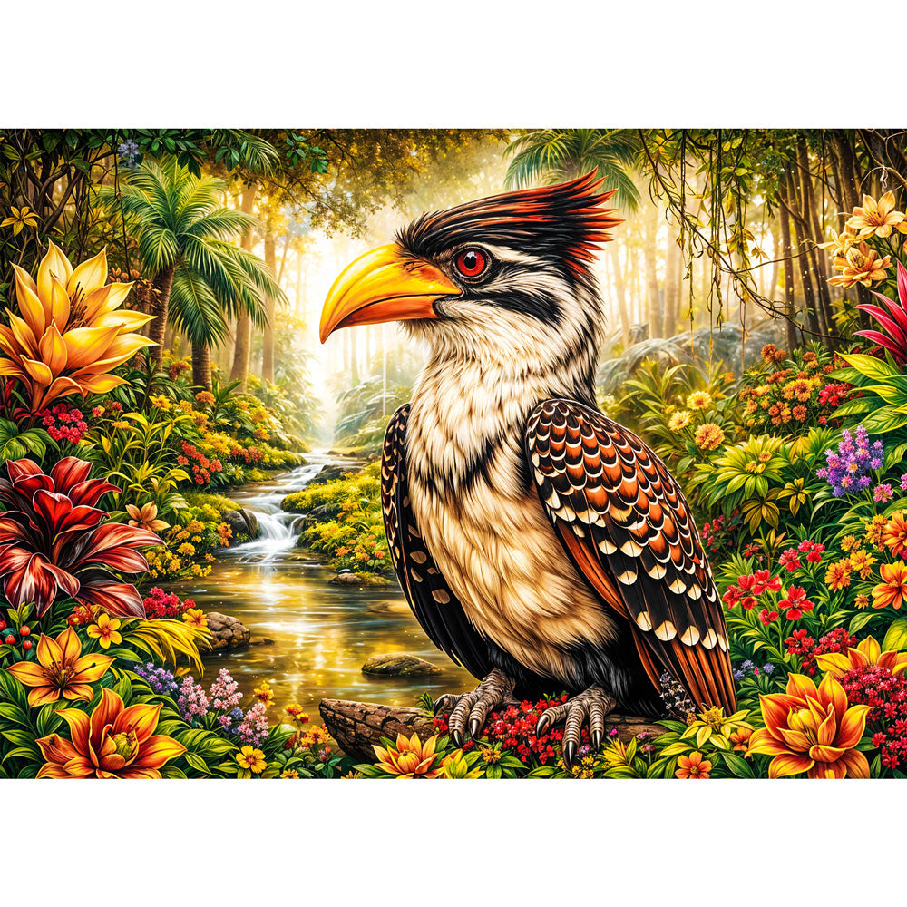 5D Diamond Painting – Tropical Hornbill