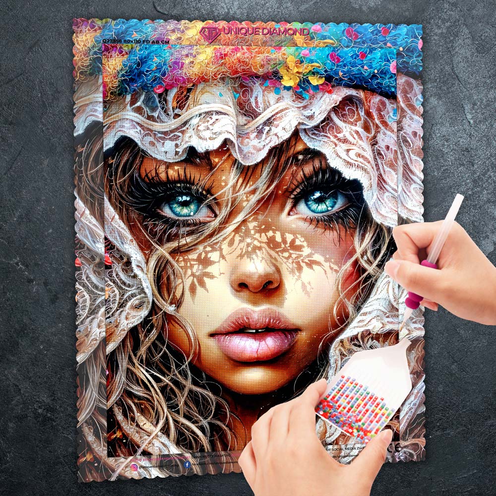 5D Diamond Painting – Veil of Bloom
